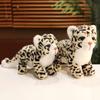 38/48cm Realistic Snow Leopard Plush Toy Stuffed Animal  Cute Companion Decor  Soothing Cuddly Doll  Perfect Graduation Gift