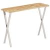 Console Table with Live Edge 105 x 33 x 76 cm Solid Mango Wood