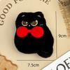 Lovely Black Cat Plush Toys Keychain Kawaii Stuffed Animal Keychain Pendant Creative Backpack Decoration Accessories Gifts