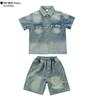 Trendy Toddler Boys' Summer Short-Sleeve Three-Piece Set 2026