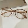 Round Frame Clear Lens Glasses Retro Fashion Decorative Glasses Computer Spectacles For Women Men