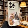 Cute Cat Family Pattern Phone Case For iPhone 17 Air 16E 15 14 Plus 13 12 Mini 11 Pro Max X XR Shockproof Silicone Soft Cover