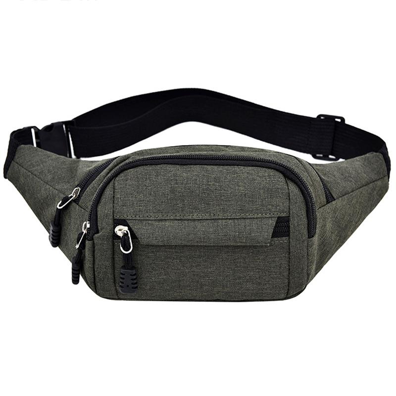 Pánský balíček na prsa Vodotěsná outdoorová sportovní taška Plátěná taška Korejská taška do pasu Fanny Pouch Crossbody Pánská banánová taška