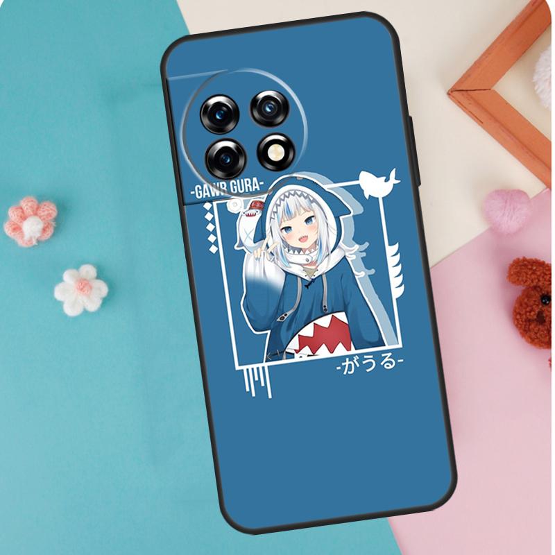 Gawr Gura Hololive Anime Case For OnePlus 12 11 9 10 Pro 9RT 10T 10R 12R OnePlus Nord CE 2 Lite 3 2T N10 N20 Cover