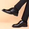 Men's Breathable Black Soft Leather Soft Bottom Spring and Summer Best Man Men's Business Formal Wear Casual Shoes Leather Shoes