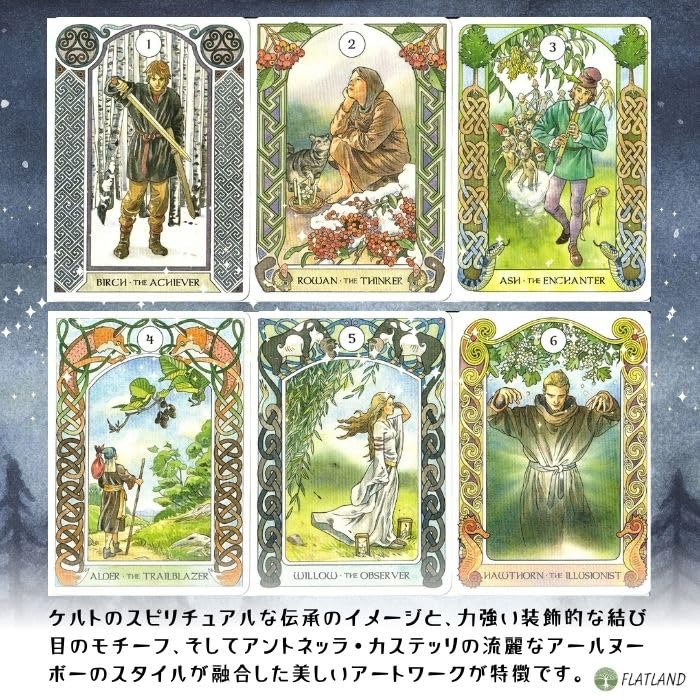 Authentic Celtic Astrology Oracle Cards with Japanese Instructions.