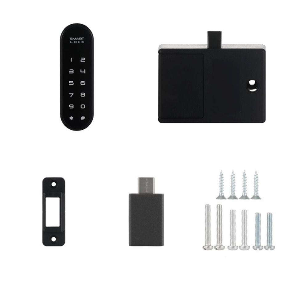 Touch Keypad Electric Lock Digital Cabinet Lock Smart Drawer Lock Home Security