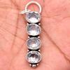 Awesome White Topaz Gemstone Pendant: 925 Sterling Silver Handmade Pendant Necklace Jewelry