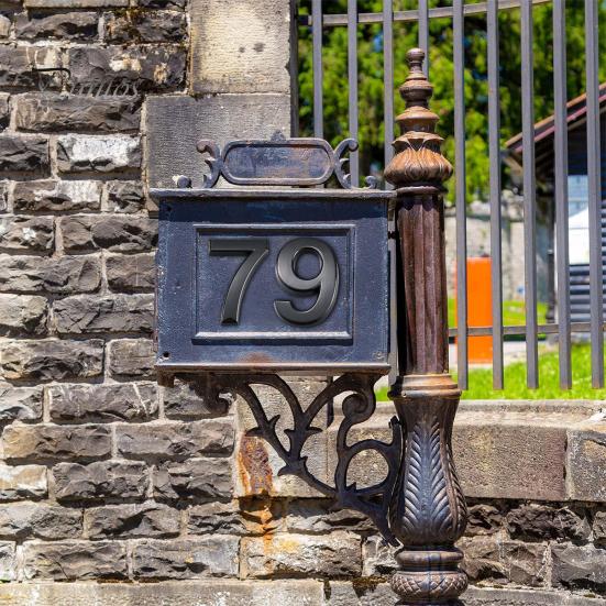 Targa Numero Civico 3D Nero/Argento - Numeri Galleggianti Per Esterni | Personalizzabile - Foto 6