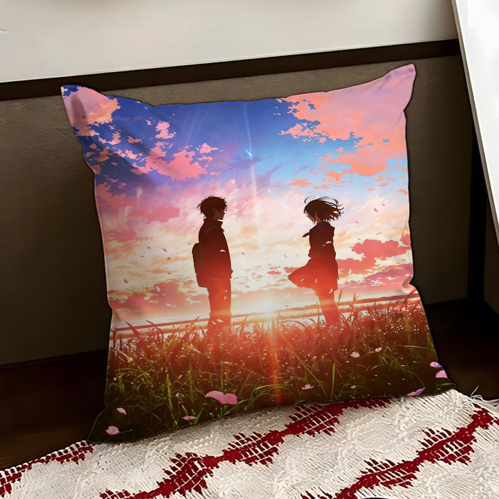Cartoon Your NName Cushion Cover Reversible Soft Durable Pillow Cover Home Car MultiScene Use for Daily Comfort