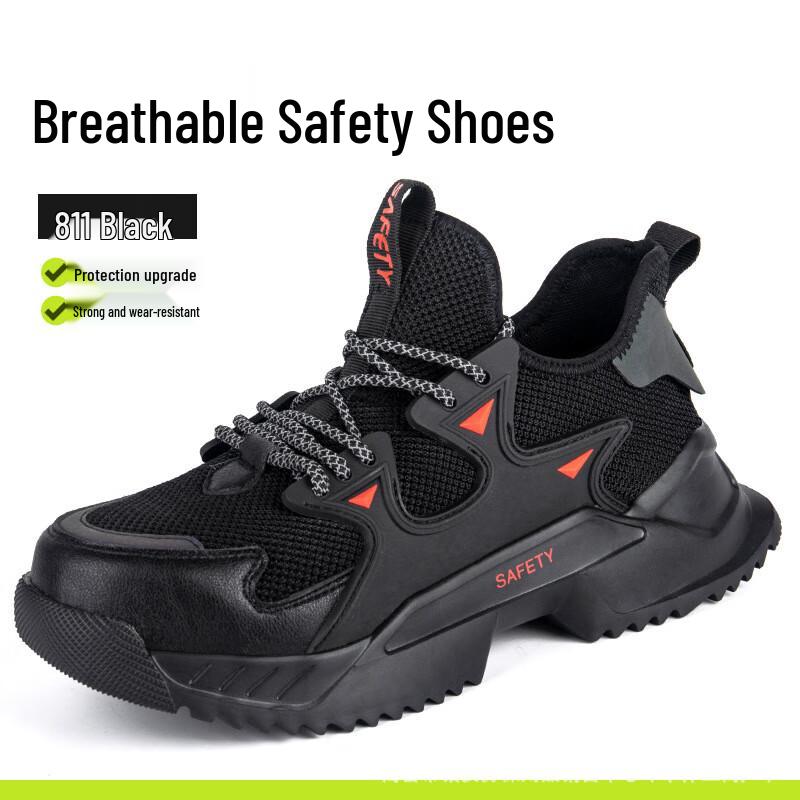 Men s All-Season Steel Toe Puncture-Resistant Safety Shoes 42