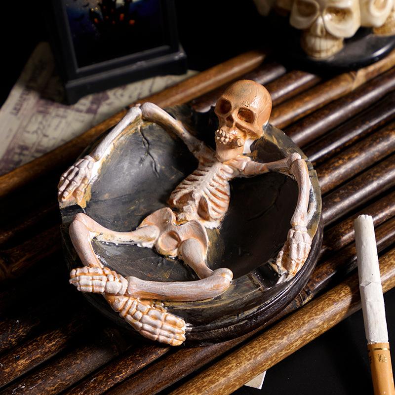 Silicone Mold White Halloween Ashtray Mold Plaster Ashtray Mold Silicone For Home Decor Crafting Party Decoration