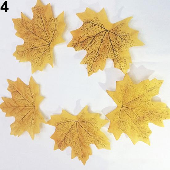 

Новые 100 шт. осенние листья свадебные сувениры осенние кленовые листья украшения вечеринка хорошая цена