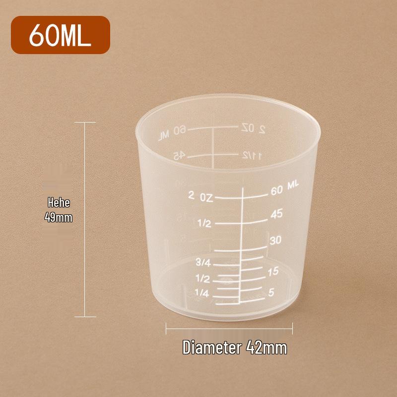 Thickened Plastic Graduated Measuring Cup for Kitchen and Lab Use