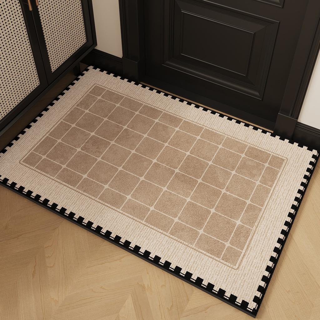 Entrance Carpet Anti-slip Anti-fouling Dirt-resistant Carpet French Minimalist Style Rugs Outdoor Welcoming Home Decoration Mat