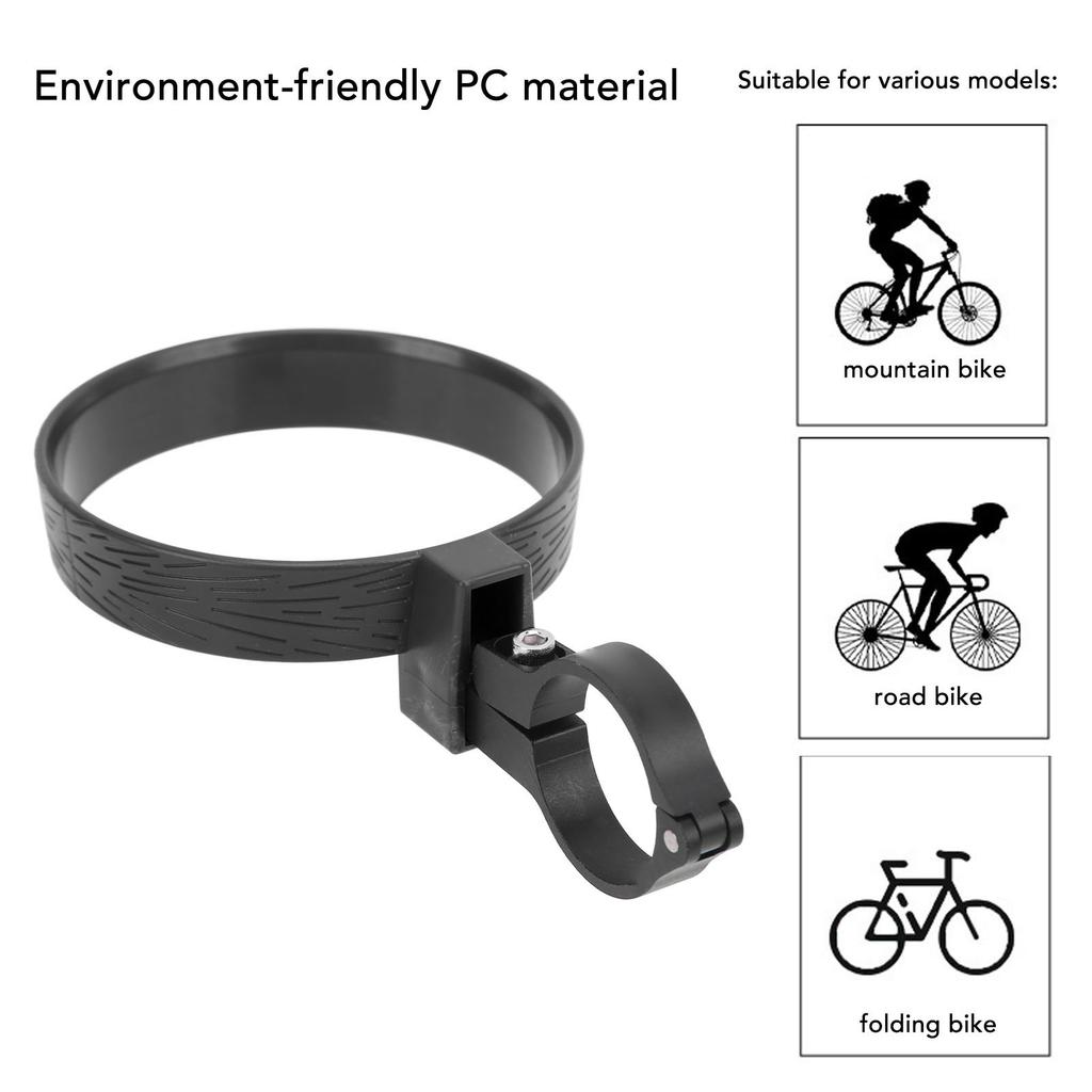 ENLEE Support de Tasse pour Guidon de Vélo Électrique en Alliage d'Aluminium Support pour Tasse à Café Support pour Tasse à Thé pour Cyclisme Noir