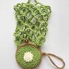 Sac en Maille Pliable Forme Fruit pour Fruits Sac de Rangement pour Petits Objets Porte-Gobelet Accessoire pour Tasse