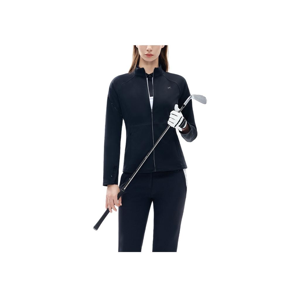 New FILA Athletics Jacket Women's Pitch Black A11W215514FBK