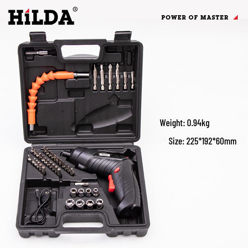 Hilda Rechargeable Multi-Function Mini Electric Screwdriver Set