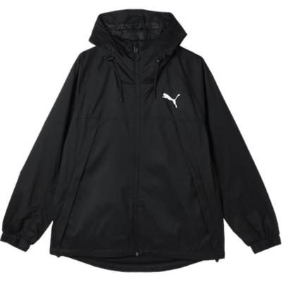 Giacca Uomo Maniche Lunghe con Cappuccio e Zip Larga Confortevole Giacche Nero 685839-01