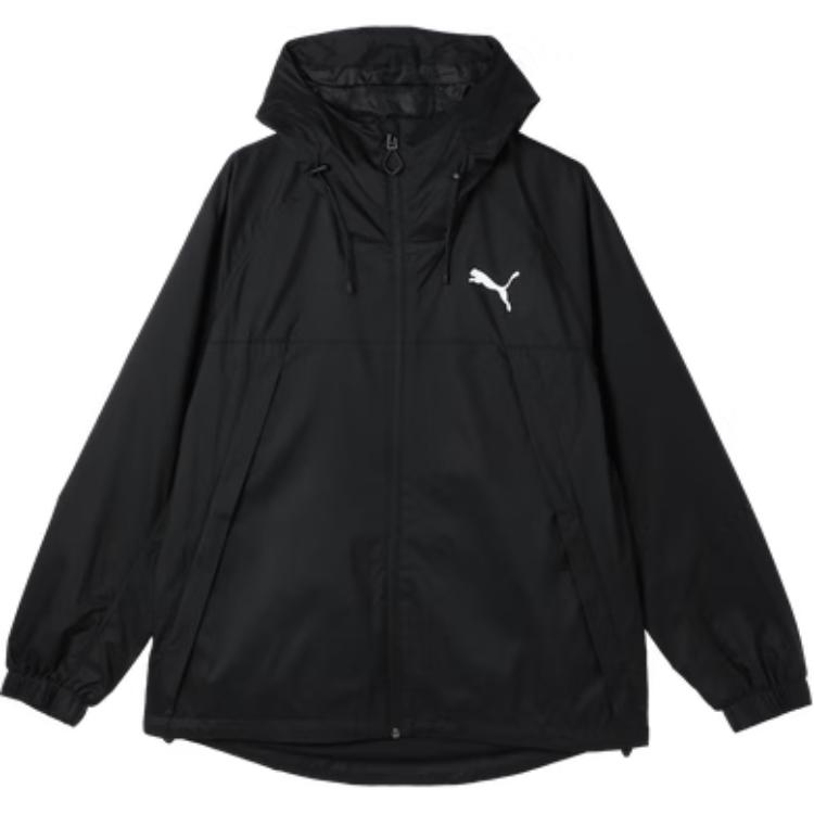 

Puma Loose Comfortable Hooded Zip Long Sleeve Jacket Men Jackets Black 685839-01 XL