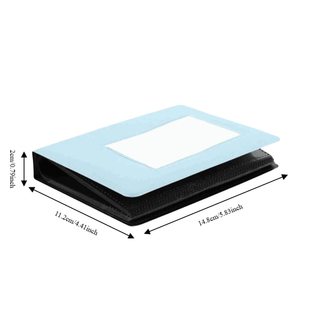 Rectangle Mini Photo Album PVC Mini Picture Storage Case 64 Pockets Photo Album Family Friends