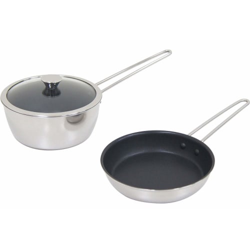 Urushiyama Saucepan and Frying Pan, 16cm Set, Made in Japan, IH Raffine, 10241