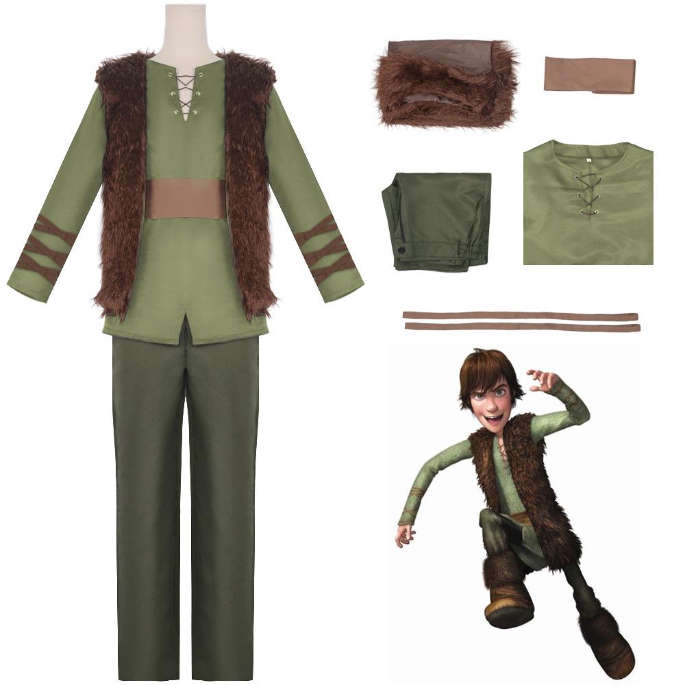 Cosplay Dragon Trainer Season 3 Hiccup cos costume, Halloween European and American cartoons Dragon Trainer cosplay