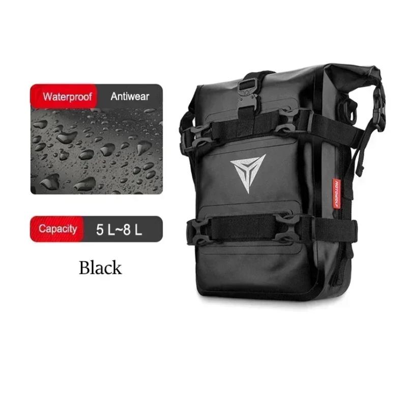 Motowolf Motorcycle Side Saddle Bag Anti-collision Bar Tool Storage Bag Waterproof All Season Motorcycle Universal Side Backpack чёрный