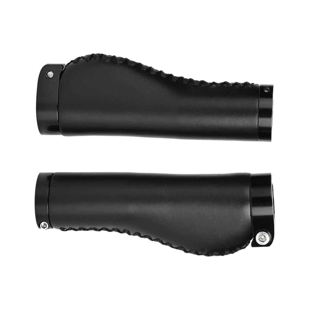 1 Par PU Läder Mountainbike Vikcykel Cykling Låsbara Handtag