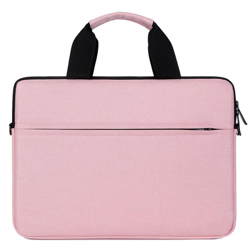

TS JYL laptop bag,Oxford Laptop Bag Men Casual Commuter Shoulder Handheld Bag 15.6-16.1 inches рожевий