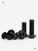 Black Zinc 304 Stainless Steel Round Head Hex Screws: M2.5, M3, M4, M5, M10