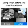 Car Headrest Phone Holder Hook Organizer Back Seat Hanger Mount Stand Black 2in1