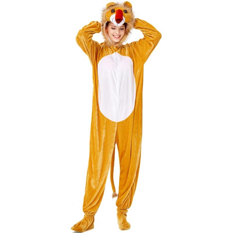 M-L Halloween Playful One-piece Cartoon Animal Weasel Costume, Adult Masquerade Costume