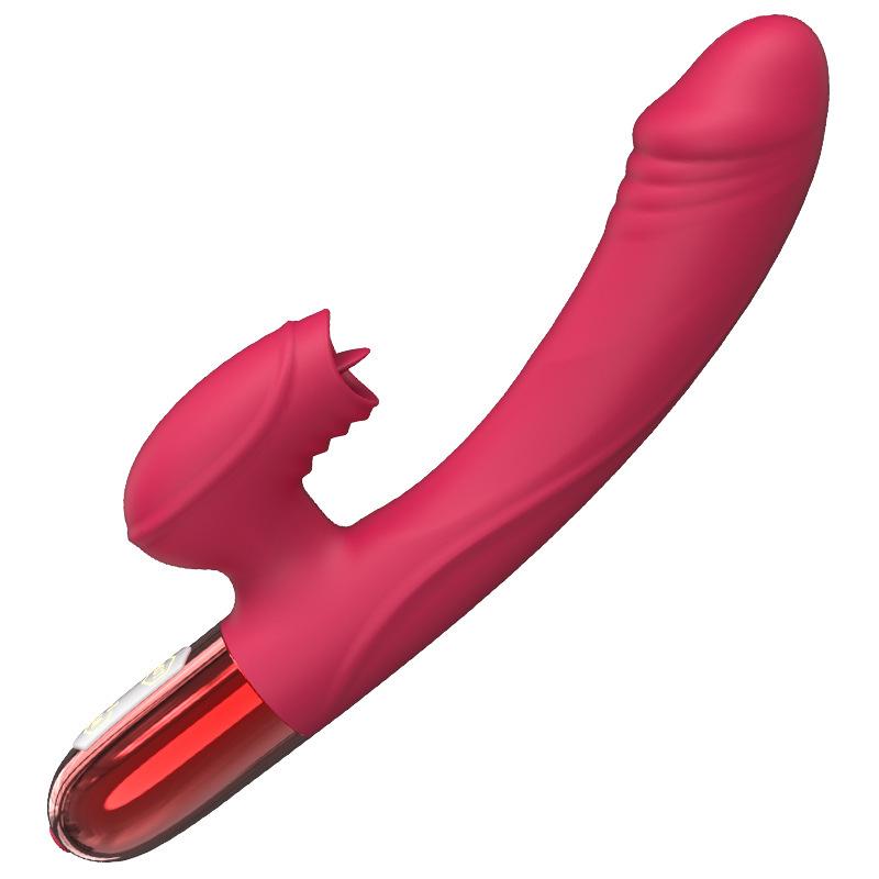 V2 Smart Female Vibrator: Electric Telescopic Massage & Erotic Tongue AV Stick