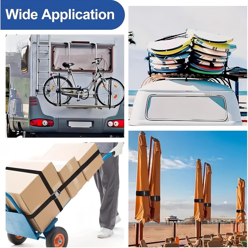 3pcs Short Tie-Down Straps with Quick-Release Buckles, 1M Adjustable Straps for Securing Luggage And Cargo.