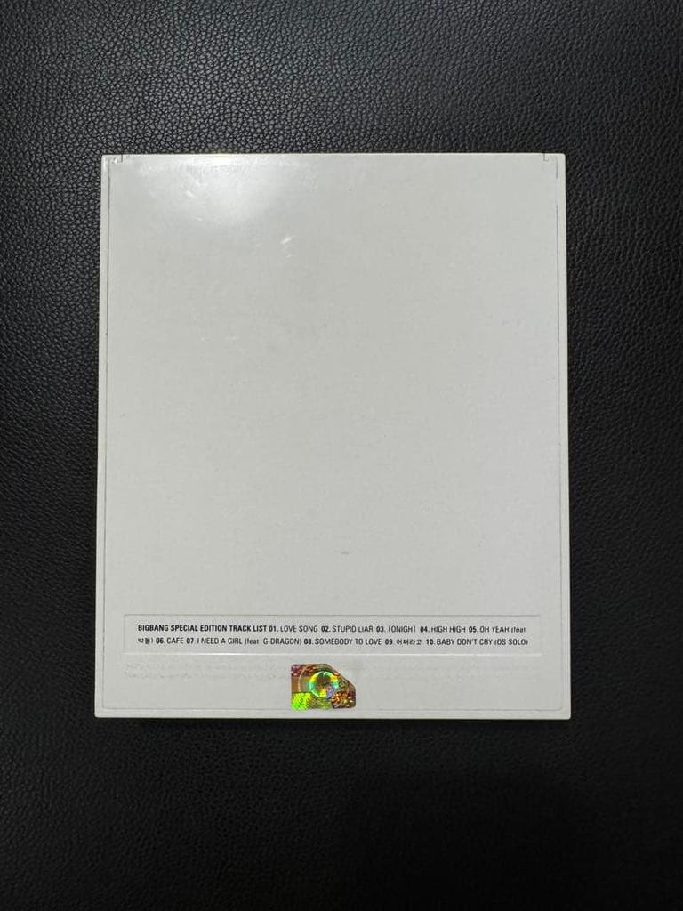 [USED] BIGBANG SPECIAL EDITION CD+Book+Card Import