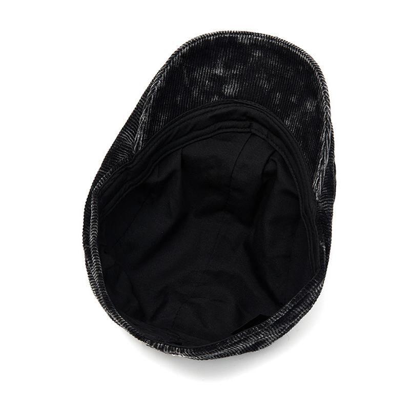 Autumn Winter Corduroy Beret Men Painter's Cap British Vintage Progressive Cap