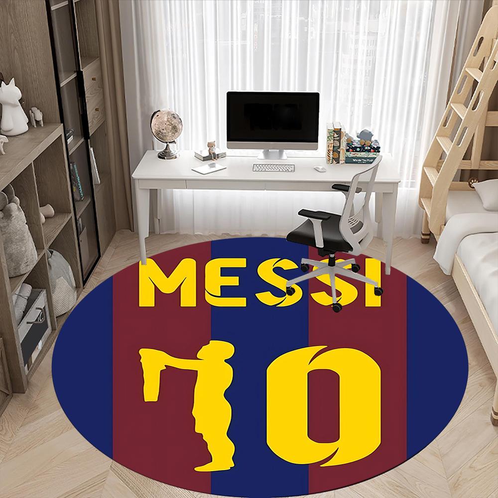 1pcMessi Number Office Round Area Rug,  Under Office Chairs Bedroom Living Room Home Decor A0928160