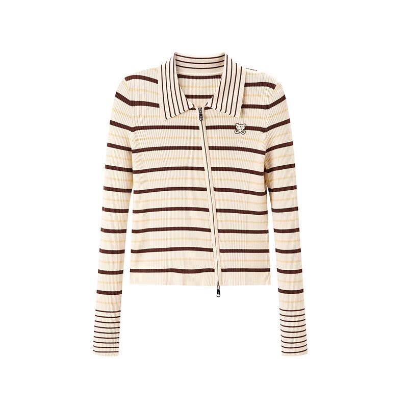 PEACEBIRD Men's Oblique Placket Cardigan