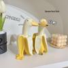 Cross-Border Hot-Selling Creative Banana Duck Resin Garden Sculpture Ornaments