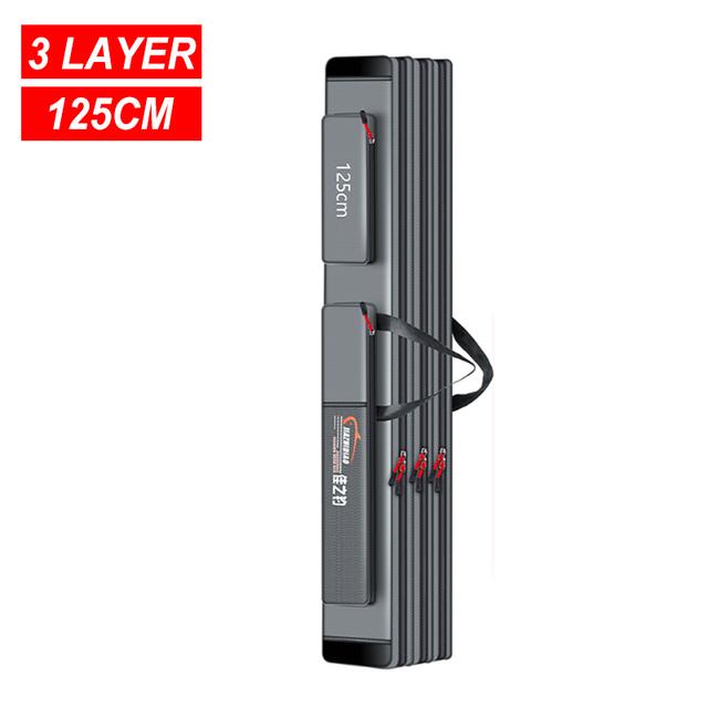 Stahldraht Rand Tragbare Angeln Tasche Mehrzweck Verdicken Wasserdichte Langlebige Fall Angelrute Tasche Angelgerät Tasche X277G