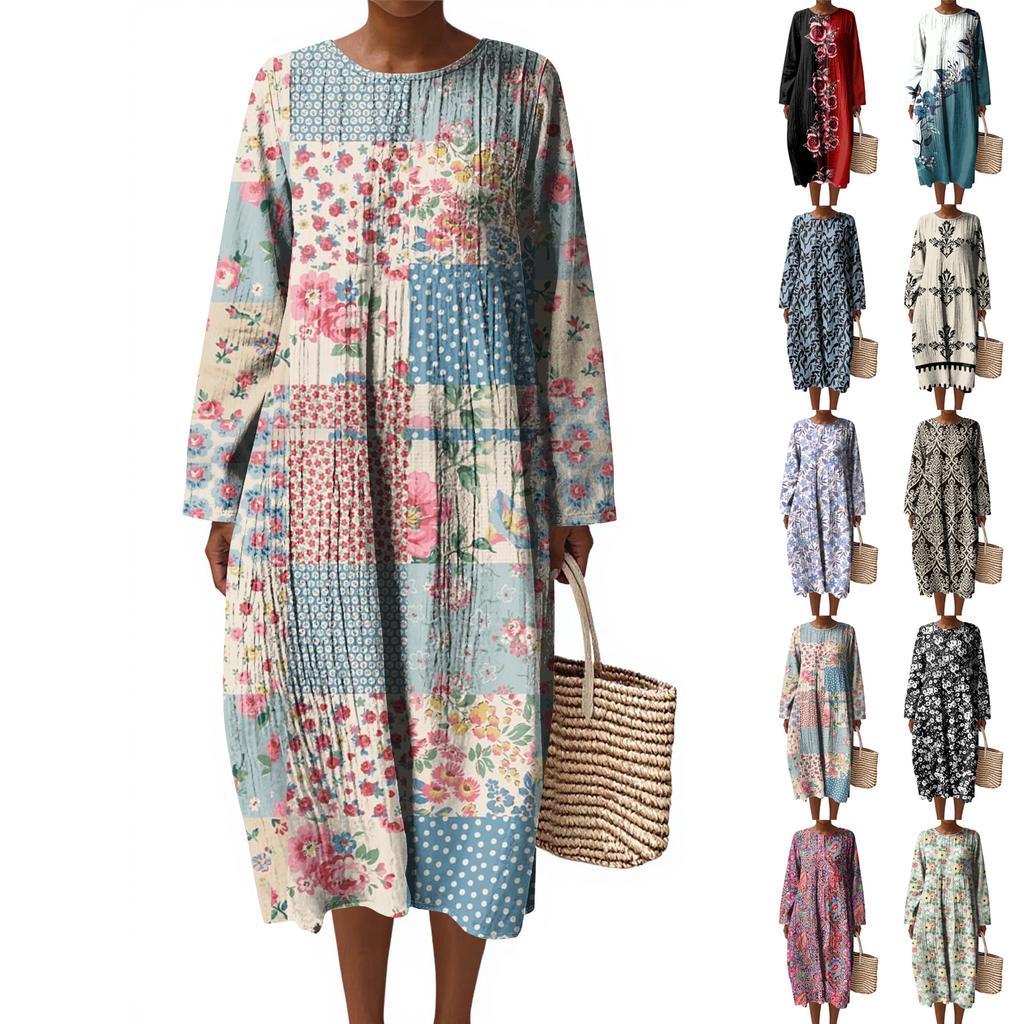 Dámské módní ležérní bez rukávů s kulatým výstřihem jednobarevné elegantní temperamentní šaty