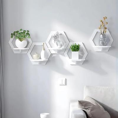 Small Wall Decor Shelf White Floating Wall Shelf, for Living Room, Mini Floating Shelf Wall Shelves for Living Room, Floating Shelf Small - 1 Pc
