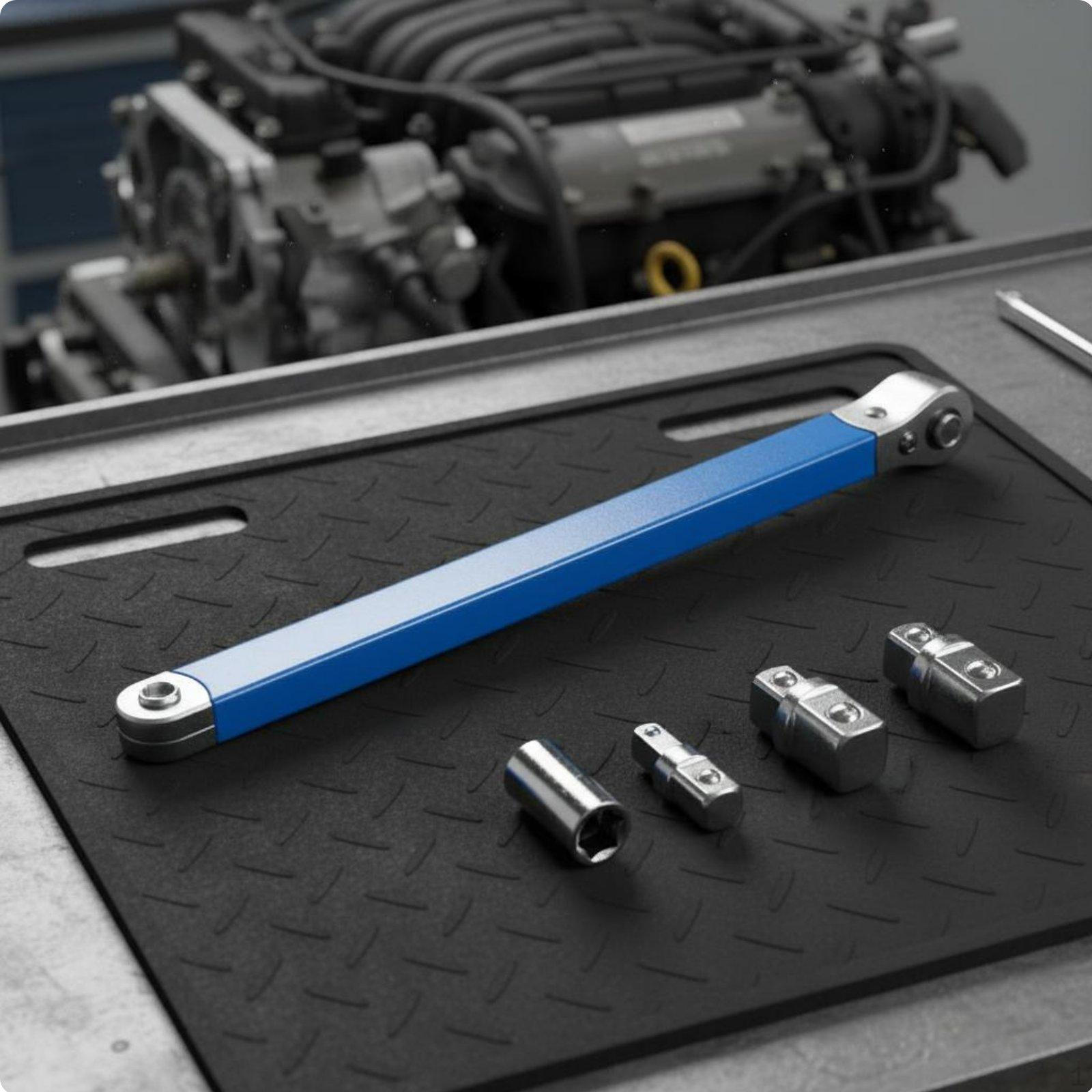 Labor Saving Wrench Multifunctional Offset Extension HighCarbon Steel Automotive Tool for
