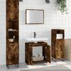 VidaXL 2-piece Bathroom Furniture Set Smoked Oak, Bathroom Cabinet, Bath Cabinet, Vanity Unit of 835697