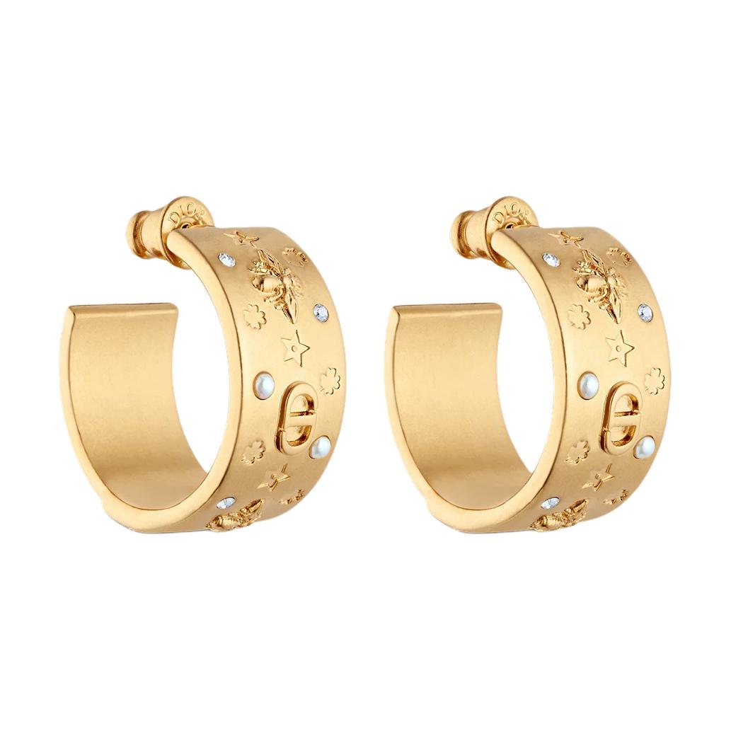 

Dior Original Logo Design Metal Earrings Women Earrings Gold E3848WOMCY_D03S F,Gold