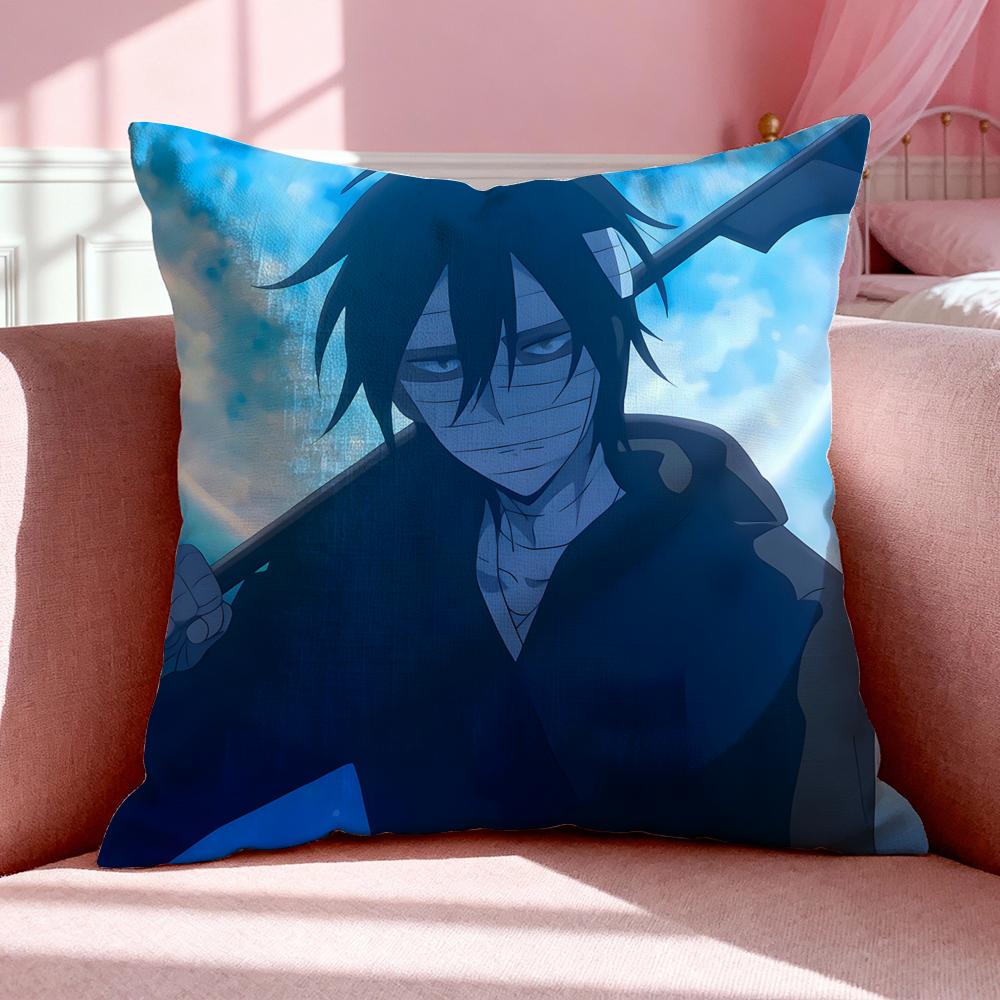 Anime A-Angels Of Death Cushion Cover Breathable Linen Pillowcase Summer Odorless Eco-Friendly Invisible Zipper Washable