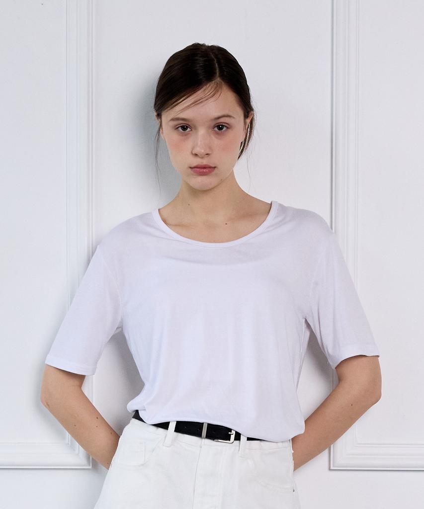 Hillioteu Heal Basic Half T-Shirt_White