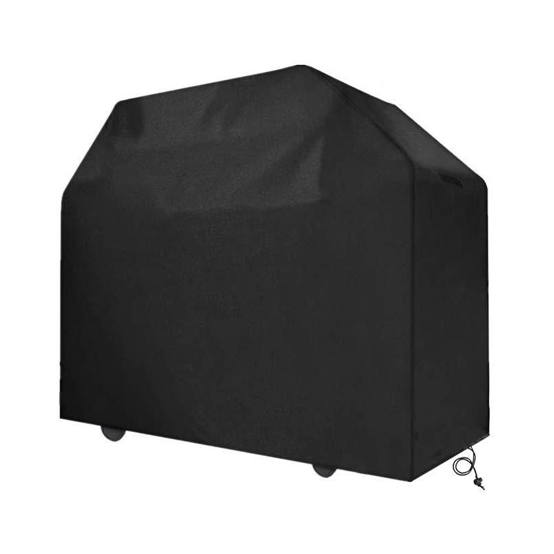 

Outdoors BBQ Gas Grill Cover Waterproof 420D Polyester Stove Cover with Adjustable Hem Drawstring Black 80x66x100cm